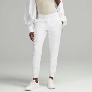 Lululemon Dance Studio White Mid-Rise Jogger Pants | Size 14